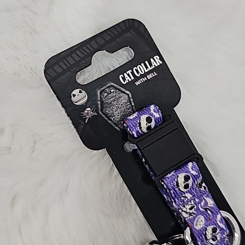 Disney The Nightmare Before Christmas Purple Jack Cat Collar w/Bell Large 8-12